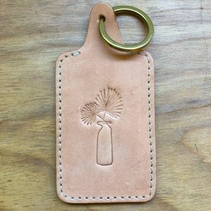 Custom Leather Luggage Tag